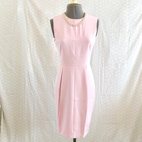 light pink sheath dress